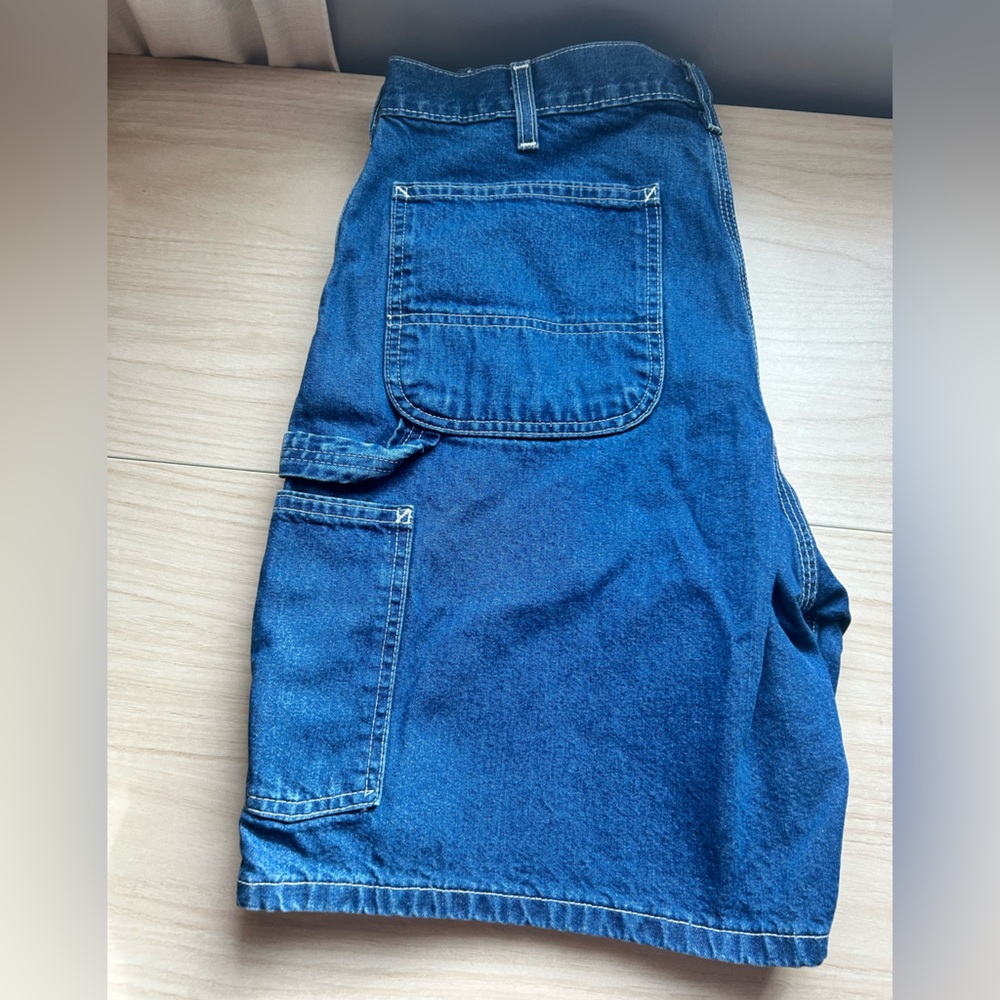 Carhartt Men's Dark Blue Jean Shorts - Picture 2 of 6